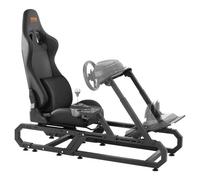 VEVOR Soporte para Volante de Carreras Resistente 1430 x 640 x 1270 mm Negro