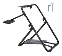 VEVOR - Soporte plegable para volante de carreras, base universal ajustable compatible con volantes y pedales de carreras Logitech y , resistente con asiento estándar GT/Formula portátil