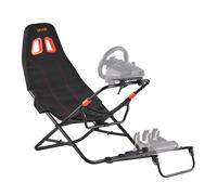 VEVOR Soporte Portátil para Volante de Carreras, Plegable y Ajustable, Ancho Interior del Asiento de 470 mm, Compatible con //G29, T248P, , , , Negro