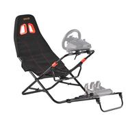 VEVOR Soporte Portátil para Volante de Carreras, Plegable y Ajustable, Soporte de Volante, Ajuste del Ángulo, Compatible con Logitech G923/G920/G29, Thrustmaster T248P, Fanatec, Hori, Mad Catz, Negro