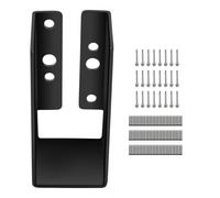 VEVOR Soportes de Viga Ocultos 12 Piezas Soporte de Viga para Conectar Madera 51x102 mm Placa de Acero Q235 con Recubrimiento en Polvo Soporte de Viga Oculto para Viga de Madera, Negro