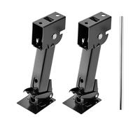 VEVOR Soportes Estabilizadores Telescópicos y Plegables, para Remolque, Giratorios, para Caravanas y Remolques, Capacidad de Carga 453,59 kg Cada Uno, Altura Ajustable: 297,18-462,28 mm, 2 uds