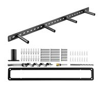 VEVOR Soportes Flotantes para Estantes de Alta Resistencia, 1 Pieza, 1092,2 x 157,4 x 38,1 mm, Soporte Oculto, Capacidad de Peso de 104 kg para Montaje en Pared, Resistente al Óxido, Color Negro