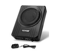 VEVOR Subwoofer para Debajo del Asiento para Automóvil 203 mm 400 W Altavoz Compacto para Coche Amplificador Incorporado Entrada Bajo Controlador de Volumen Control Remoto con Cable