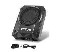 VEVOR Subwoofer para Debajo del Asiento para Automóvil 203 mm 800 W Altavoz Compacto para Coche Amplificador Incorporado Entrada de Nivel Alto Bajo Controlador de Volumen Control Remoto con Cable