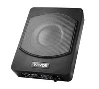 VEVOR Subwoofer para Debajo del Asiento para Automóvil 254 mm 800 W Altavoz Compacto para Coche Amplificador Incorporado Entrada Bajo Controlador de Volumen Control Remoto con Cable