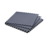 VEVOR Suelo de PVC para Garaje, 513 x 513 x 5 mm, Instalación Clic, Alfombrillas Antideslizantes de PVC con Patrón de Diamante para Taller, Almacén, Cuarto de Herramientas, Gris Grafito, 8 uds