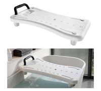 VEVOR Tabla de Bañera Ajustable 41-62 cm, Asiento de Bañera con Mango Carga de 150 kg, Silla de Bañera con Patas Antideslizantes Ajustables para Adultos, Personas Mayores, Personas con Discapacidad