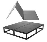 VEVOR Tabla de Cama Plegable, Tamaño de 192 x 138 cm, Soporte para Colchón, Material de Tablero de PP, Base Tapizada con Tela Oxford 600D, Tabla de Bunkie, Somier Plegable para Camas Literas Sofás