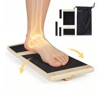 VEVOR Tabla de Equilibrio Cuadrada de Madera 30 x 14 x 3 cm, Entrenador de Tabla de Equilibrio para Adultos, Compacto con Bolsa de Almacenamiento, Ideal para Ejercicios de Fisioterapia, Negro