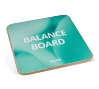 VEVOR Tabla de Equilibrio Cuadrada de Madera con Rotación de 360°, Entrenador de Tabla de Equilibrio para Adultos 50 x 50 cm, Ajustable en 3 Niveles, para Ejercicios de Core, Gimnasio en Casa, Yoga