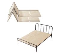 VEVOR Tabla de Litera Tamaño Completo Listones de Cama Plegables 180 x 130 x 1 cm Soporte de Colchón de Madera para Cama Tamaño Completo, Soporte Debajo de Las Tablas de Colchón, 8 PCS, Color Madera