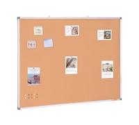 VEVOR Tablero de Corcho Grande 120 x 90 cm Tablón de Anuncios Montado en la Pared con Tablón de Anuncios Marco de Aluminio Tablero de Corcho Perfecto para Escuela, Hogar, Oficina