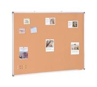 VEVOR Tablero de corcho grande 120 x 90 cm Tablón de anuncios montado en la pared con tablón de anuncios Marco de aluminio Tablero de corcho Perfecto para escuela, hogar, oficina