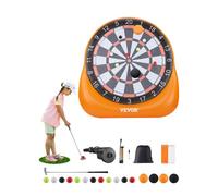 VEVOR Tablero de Dardos Inflable de Fútbol de 2 x 1,4 x 2 m con 4 Pelotas de Fútbol, 12 Dardos de Tenis y Bomba de Aire, Instalación en 3 Minutos, Ideal para Juegos de Jardín, Dardos Gigantes