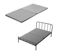 VEVOR Tablero de Litera para Cama Individual de 2010 x 1480 mm, Listones de 38 mm con Tela Oxford 200D, Soporte de Colchón de Madera para Cama Individual, Fácil Montaje, 2 Piezas, Gris