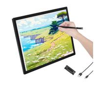 VEVOR Tablero de Luz Panel de Luz LED A3 con Brillo Regulable de 6 Niveles, Mesa de Luz Recargable para Trazado, Caja de Luz para Pintura con Diamantes, Animación, Bocetos, Dibujos, Estarcido, Negro