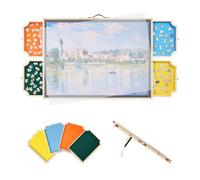 VEVOR Tablero de Rompecabezas Giratorio de 1000 Piezas con 4 Cajones de Fieltro de Colores y Cubierta, Sistema de Almacenamiento de Rompecabezas, 760 x 560 x 32 mm, para Ocio y Entretenimiento