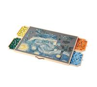 VEVOR Tablero de Rompecabezas Giratorio de 1500 Piezas con 4 Cajones de Fieltro de Colores y Cubierta, Sistema de Almacenamiento de Rompecabezas, 890 x 660 x 32 mm, para Ocio y Entretenimiento