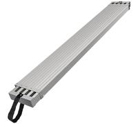 VEVOR Tablón de Trabajo Telescópico de Aluminio, 1750 x 325 x 85 mm de Capacidad de 227 kg, Tablón de Extensión con Plataforma Antideslizante Accesorio de Escalera de Andamio, Aleación de aluminio