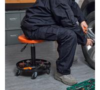 VEVOR Taburete de Taller Móvil Taburete Mecánico Ajustable Carga de 113,4 kg