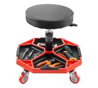 VEVOR Taburete Mecánico con Ruedas Carga de 136 kg Altura Ajustable 420 y 550 mm