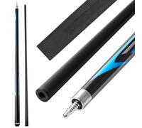 VEVOR Taco de Billar con Salto y Quiebre, 1 Pieza, 1473,2 mm/554 g, Fabricado en Fibra de Carbono y Arce, con Diseño de Dos Niveles, Ideal para Bares, Hogares, Oficinas y Principiantes, Negro