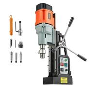VEVOR Taladro de Columna Magnético, 1500 W, Diámetro de Perforación de 60 mm, Potencia de 13000 N, Velocidad Ajustable de 0 a 600 RPM, Cono Morse, Roscado M3-M16, para Superficies Metálicas
