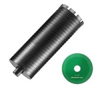VEVOR Broca de diamante para ladrillos de hormigón, taladro de núcleo de diamante húmedo de 50,8 mm, profundidad de perforación de 355 mm con hoja de sierra, rosca hembra de 1-1/4"-7, soldadura láser