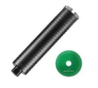 VEVOR Taladro de diamante húmedo/seco de 101,6 mm para ladrillos y bloques, taladro de núcleo de hormigón con taladro guía y hoja de sierra, 241,3 mm, rosca hembra de 5/8"-11, soldadura láser