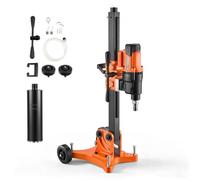 VEVOR Taladro de Núcleo 3000 W 1000/550 RPM Máquina Perforadora de Diamante | Perforación para Hormigón, Ladrillo, Mármol, Diámetro 20-305 mm, Broca para Taladrar en Húmedo, Soporte Inclinable, Ruedas