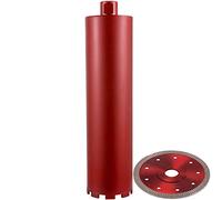 VEVOR Taladro de Núcleo de Diamante 101mm, Broca de Taladro de Núcleo, 355 mm, Broca de Núcleo Húmeda, 5 / 8in-11, Broca Corona Diamantada, 11 lbs, Diamante y Aleación de Aluminio, Broca Húmeda