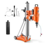 VEVOR Taladro de Núcleo Diámetro 20-450 mm Máquina Perforadora de Diamante | Perforación para Hormigón, Ladrillo, Mármol, 4500 W, Velocidad 1150 RPM, con Broca para Taladrar en Húmedo, Base con Ruedas