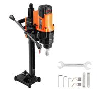 VEVOR Taladro de núcleo Vertical de 20-200 mm de Diámetro de Perforación con Soporte, Taladro de Núcleo de Hormigón de 3000 W Uso en Húmedo y Seco, Sin Sello de Agua para Hormigón