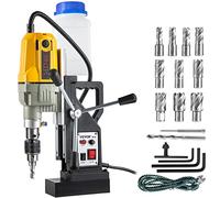VEVOR Taladro Magnético 12000N Taladradora Magnético Profesional 1100W Taladro de Núcleo Magnético Taladradora Magnético Profesional Taladro Magnético con Conexión Al Cuello Base Magnética