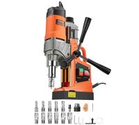VEVOR Taladro Magnético 1450 W Taladro Prensa Portátil 12500N Velocidad continua de 850 rpm Diámetro del Orificio de Broca Central de 40 mm Profundidad de Perforación de 50 mm Taladro Electromagnético