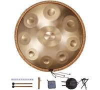 VEVOR Tambor de Mano 22" 9 Notas en D Menor, Instrumento de Percusión con Mazos y Bolsa de Transporte, Ideal para Adultos y Principiantes