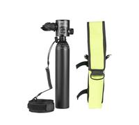 VEVOR Tanque de Buceo Portátil de 0,5 L, Que Permite Respirar bajo el Agua de 5 a 10 Minutos, Profundidad de 30 m, Kit de Tanque Pulmonar para la Exploración y Rescate Submarino, 20 MPa, Negro