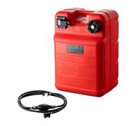 VEVOR Tanque de Combustible Marino, 24 L Tanque de Combustible Portátil para Barcos con Motor Fueraborda Tanque de Combustible de Plástico para Barcos Marinos con Manguera, Fácil de Traer