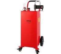 VEVOR Tanque de Combustible Portátil de 30 galones, 23,5 L/min, 180 W con Ruedas de Bomba Eléctrica, Transferencia de Combustible para Máquina de Aceite Lubricante Diésel, Barco, Motocicleta