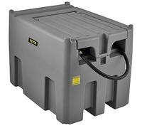 VEVOR Tanque de Diésel Portátil de Polietileno Tanque de Combustible Diésel de 116 Galones con Bomba de Transferencia de 12 V Almacenamiento de Diesel Gris Flujo Máximo de 10,6 GPM para Camión Tractor