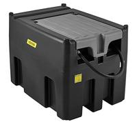 VEVOR Tanque de Diésel Portátil de Polietileno Tanque de Combustible Diésel de 116 Galones con Bomba de Transferencia de 12V Almacenamiento de Diesel Negro Flujo Máximo de 10,6 GPM para Camión Tractor