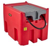 VEVOR Tanque de Diésel Portátil de Polietileno Tanque de Combustible Diésel de 440 L con Bomba de Transferencia de 12 V Almacenamiento de Diesel Rojo Flujo Máximo de 10,6 GPM para Camión Tractor