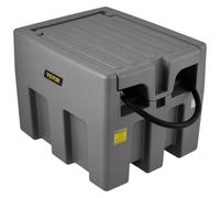 VEVOR Tanque de Diésel Portátil de Polietileno Tanque de Combustible Diésel de 58 Galones con Bomba de Transferencia de 12 V Almacenamiento de Diesel Gris Flujo Máximo de 10,6 GPM para Camión Tractor