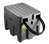 VEVOR Tanque de Diésel Portátil, Tanque de Combustible de Capacidad de 220 L con Bomba de Transferencia Eléctrica y Manguera de Goma de 3,9 m, Contendor de Transferencia de Diésel de PE, Gris