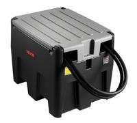 VEVOR Tanque de Diésel Portátil, Tanque de Combustible de Capacidad de 220 L con Bomba de Transferencia Eléctrica y Manguera de Goma de 3,9 m, Contendor de Transferencia de Diésel de PE, Negro