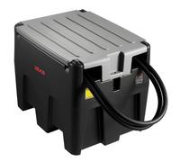 VEVOR Tanque de Diésel Portátil, Tanque de Combustible de Capacidad de 220 L con Bomba de Transferencia Eléctrica y Manguera de Goma de 3,9 m, Contendor de Transferencia de Diésel de PE, Negro