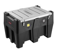 VEVOR Tanque de Diésel Portátil, Tanque de Combustible de Capacidad de 484,5 L con Bomba de Transferencia Eléctrica y Manguera de Goma de 4 m, Contendor de Transferencia de Diésel de PE, Negro