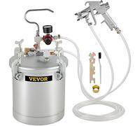 VEVOR Tanque de presión de Pintura, Tanque de presión Comercial de 2.5 galones, Pistola de pulverización de alimentación de Pintura a presión de 10 litros, Boquilla de 3 mm, pulverizador de Pintura