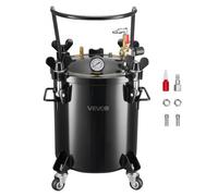 VEVOR Tanque de Presión para Pintura en Aerosol, 20 L, con 2 Conectores UE/AU para Proyectos de Bricolaje y Creación de Arte, Contenedor de Pintura de Gran Diámetro y 4 Ruedas, 390 x 340 x 580 mm